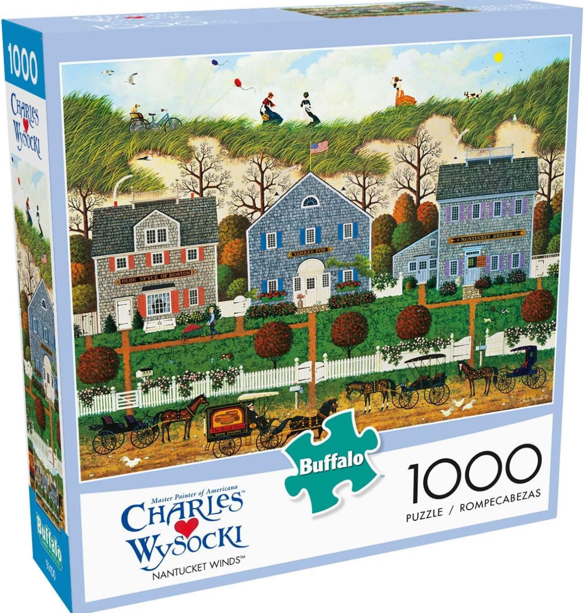 Nantucket Winds by Charles Wysocki - Rompecabezas de 1000 Piezas Grandes, Buffalo Games