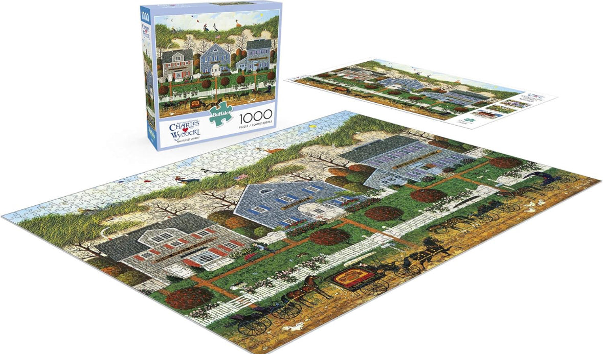 Nantucket Winds by Charles Wysocki - Rompecabezas de 1000 Piezas Grandes, Buffalo Games