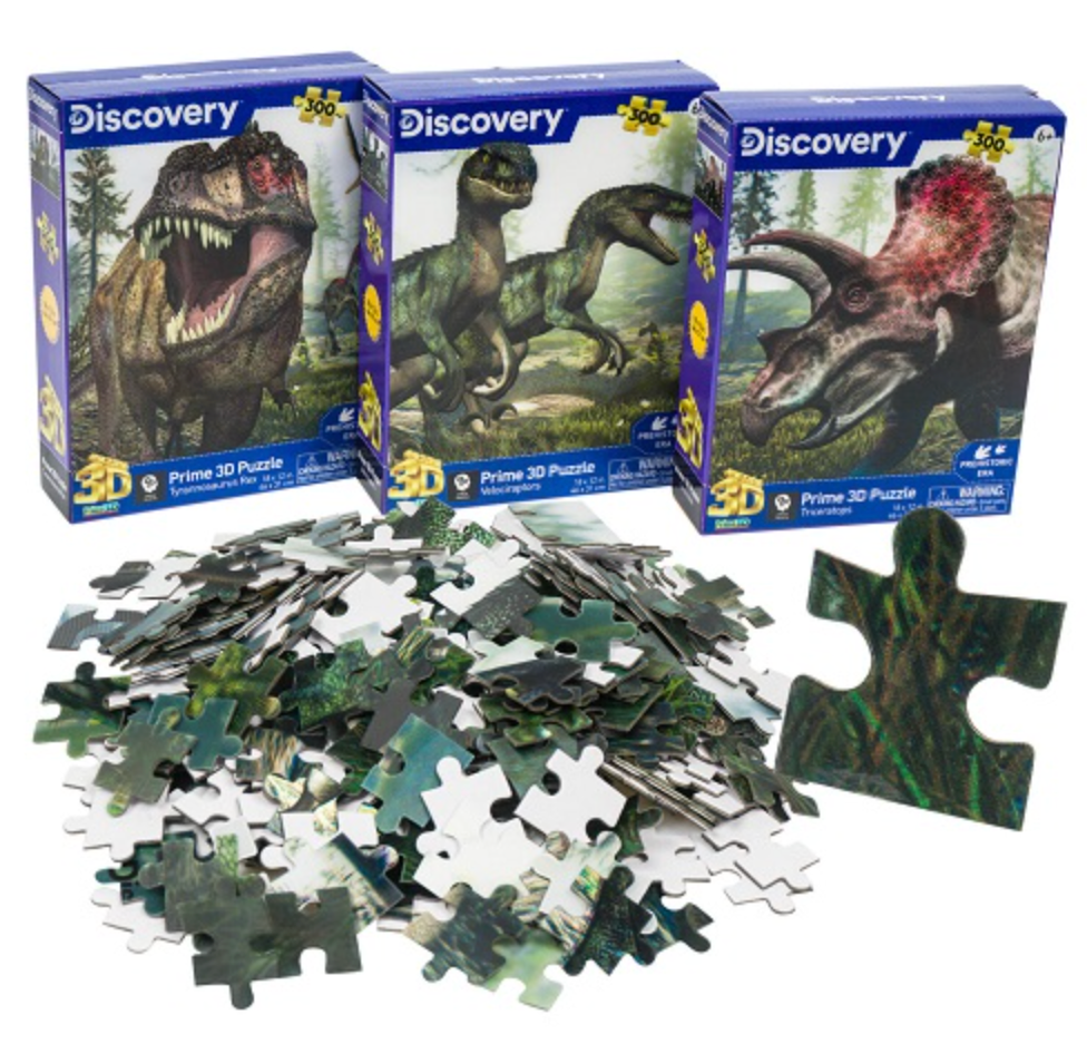 Rompecabezas Dinosaurio 300 piezas 3D DISCOVERY