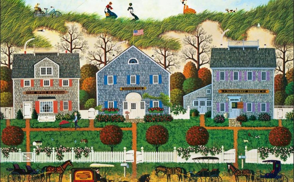 Nantucket Winds by Charles Wysocki - Rompecabezas de 1000 Piezas Grandes, Buffalo Games