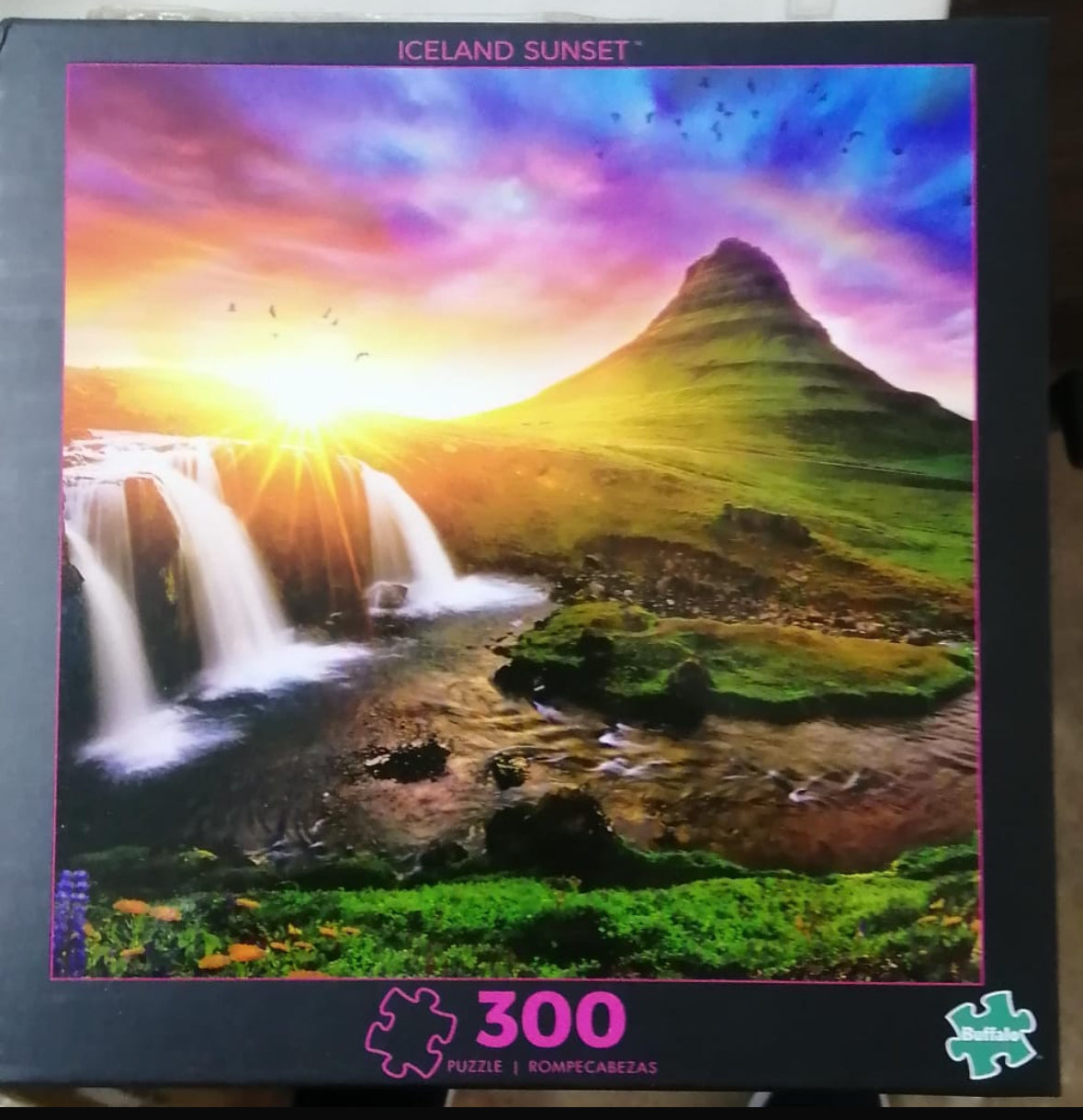 Iceland Sunset - Rompecabezas de 300 piezas grandes - Buffalo Game