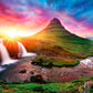 Iceland Sunset - Rompecabezas de 300 piezas grandes - Buffalo Game