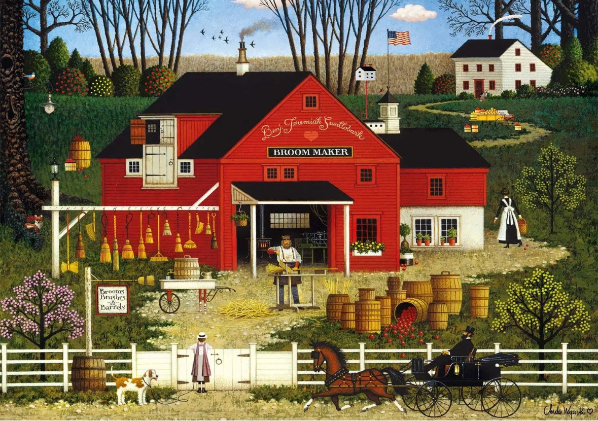 Charles Wysocki - Mr. Swallowbark - Rompecabezas de 300 piezas grandes- Buffalo Game