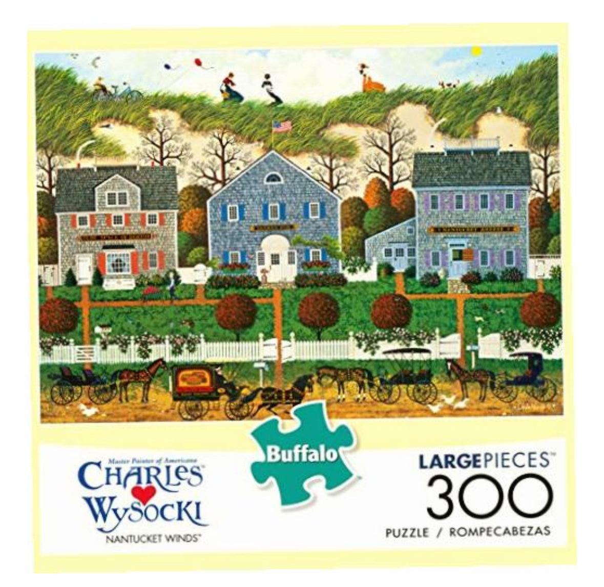 Nantucket Winds by Charles Wysocki. - Rompecabezas de 300 Piezas Grandes, Buffalo Games